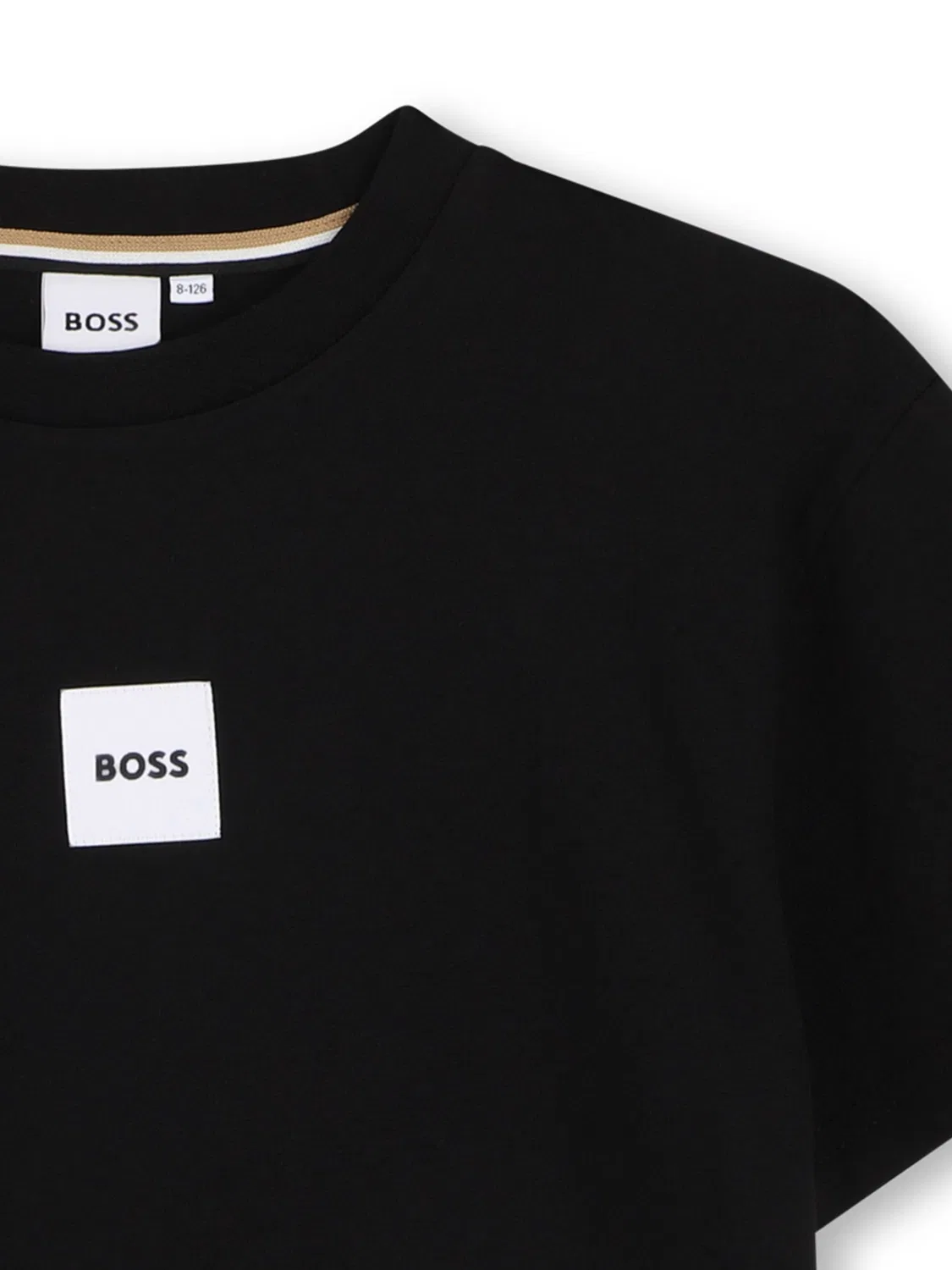 Футболка с логотипом, свободная BOSS, черный — фото 3