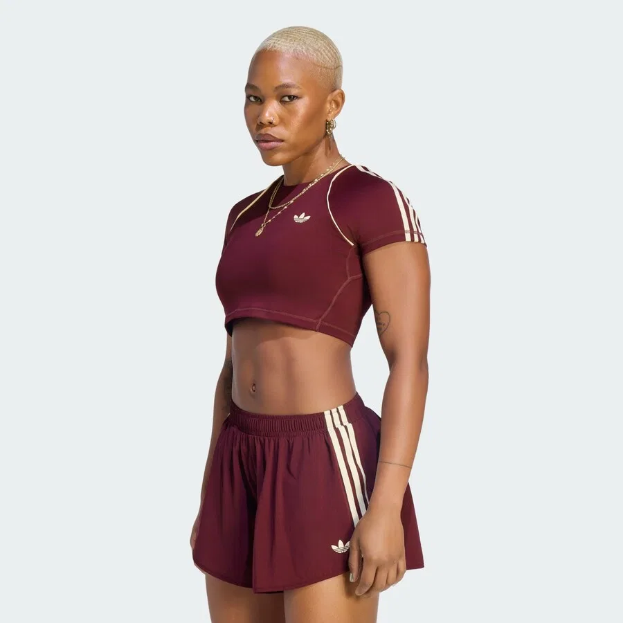 Спортивная футболка ADIDAS PERFORMANCE Performance Shirt цвета бордо — фото 2