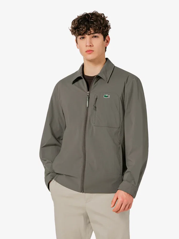 Куртка тканевая рубашечного кроя LACOSTE, Khaki