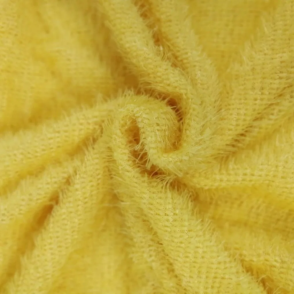 Женское длинное платье-свитер оверсайз, Yellow — фото 4