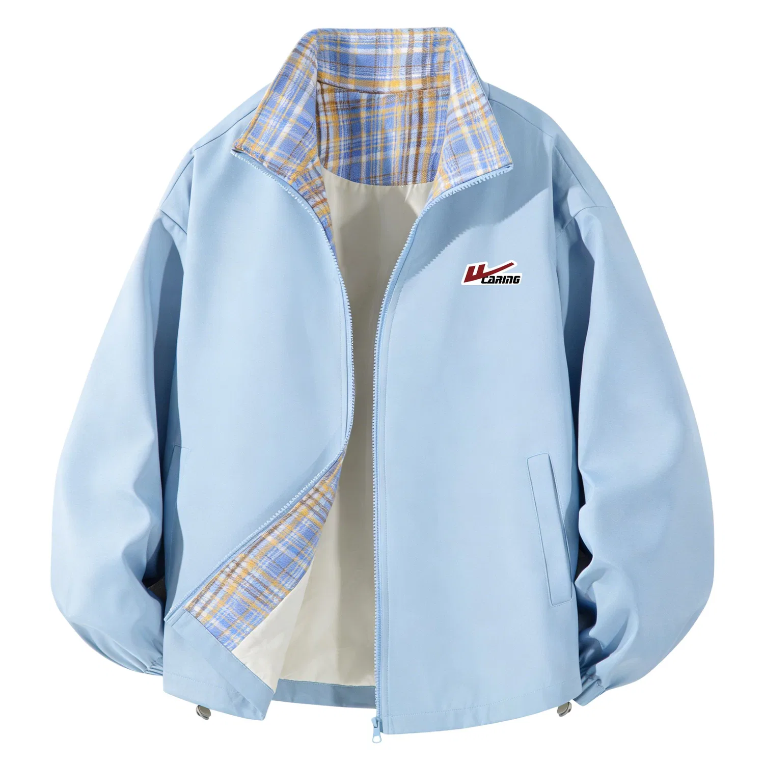 Детская куртка с принтом Unisex Open Ended Smiling Collection WARRIOR, Blue (DIY Badge)