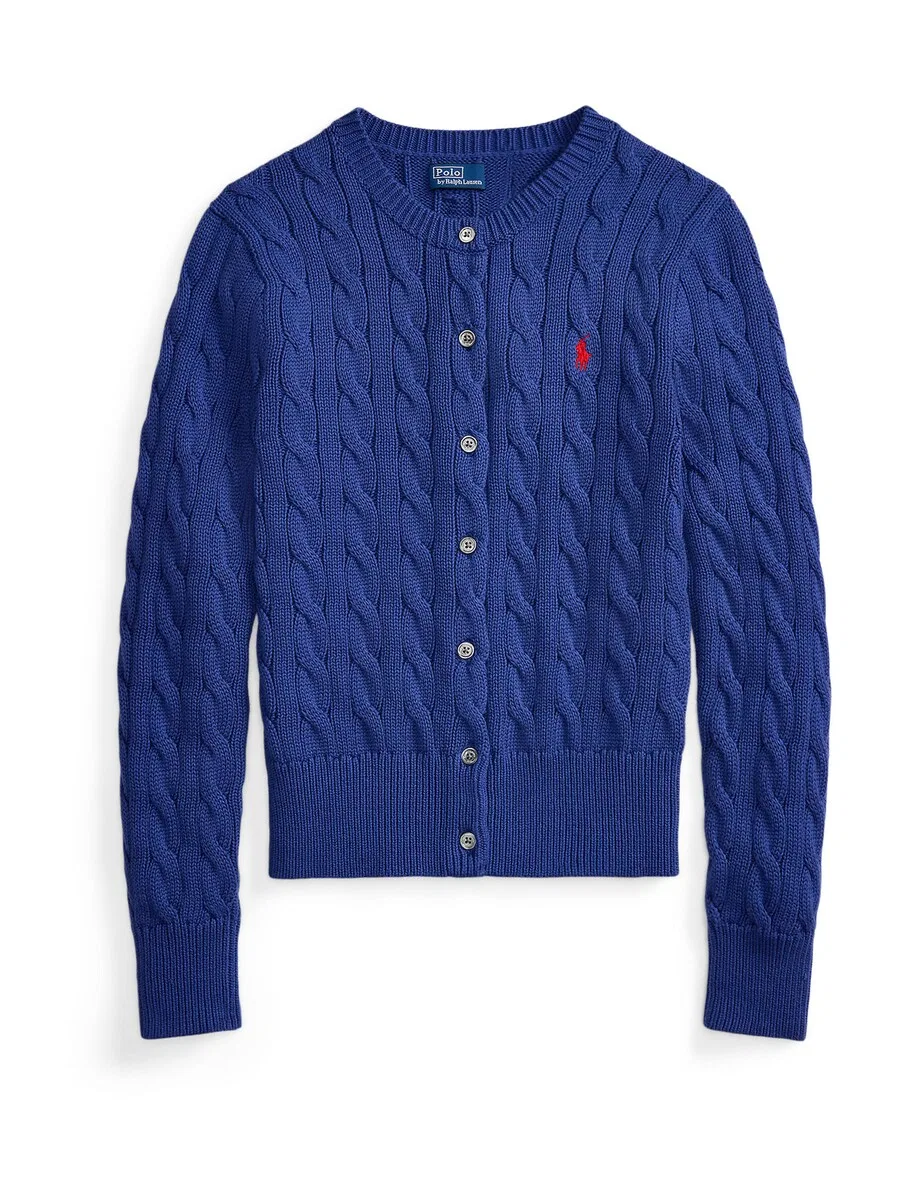 Вязаный кардиган Polo Ralph Lauren цвета горечавки