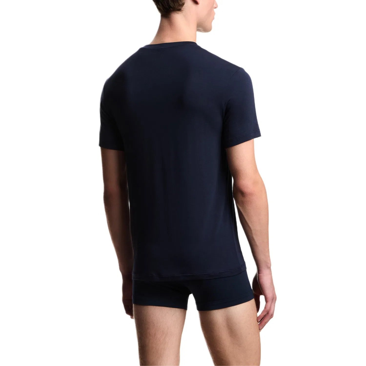 Мужской комплект футболок с коротким рукавом EMPORIO ARMANI, Light Blue + Dark Blue — фото 4