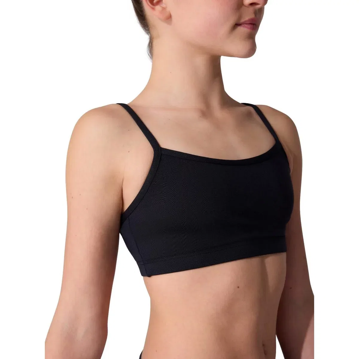 Детский топ-бра для девочек с регулируемыми бретелями Team Basics Capezio, Black — фото 3
