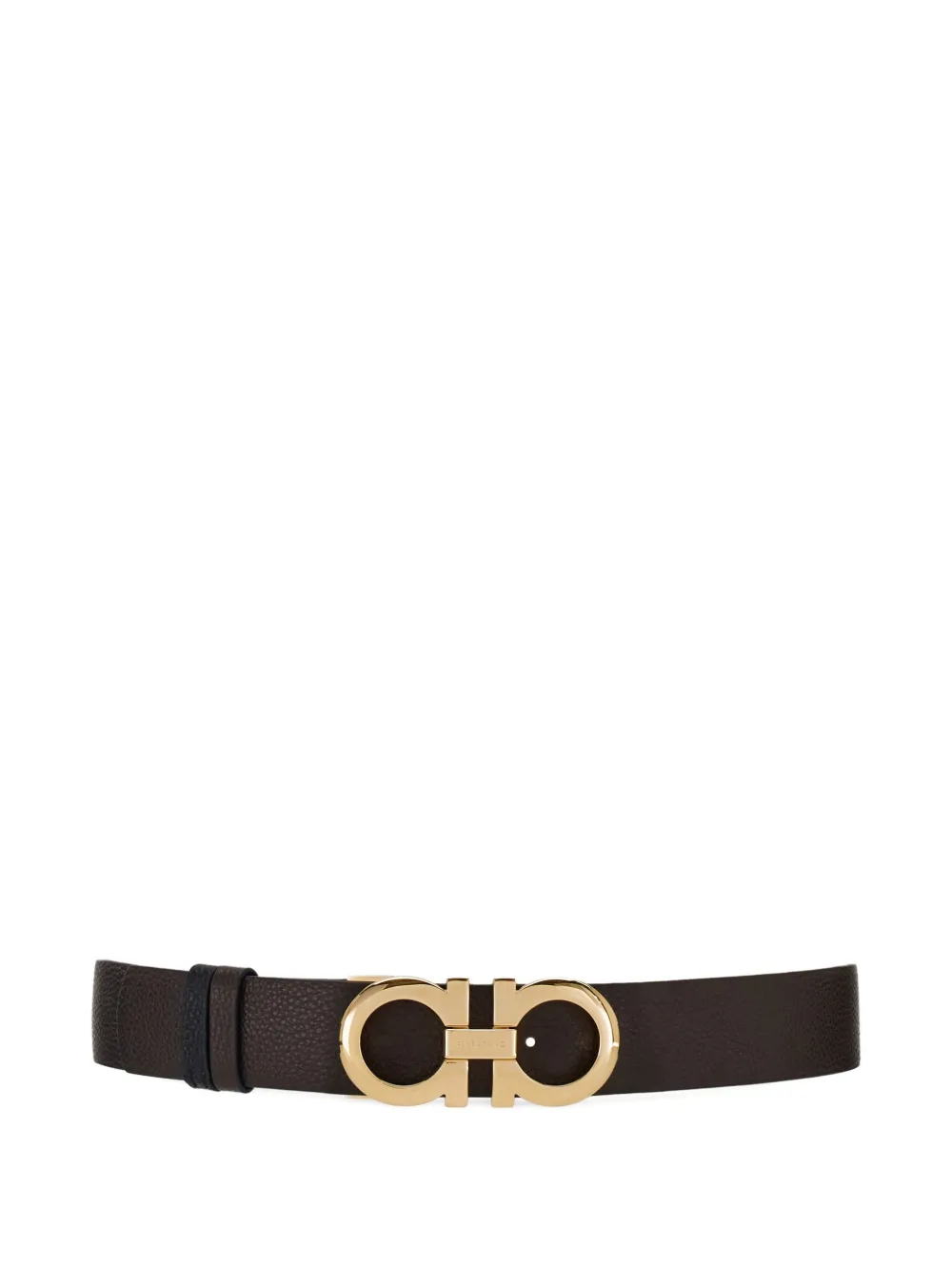 

Ремень с пряжкой Gancini Ferragamo, коричневый