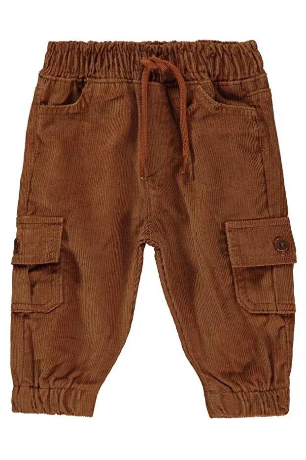 Детские брюки для девочек узкие вельветовые Cargo pocket pack of jogger pants Civil Baby, Cinnamon