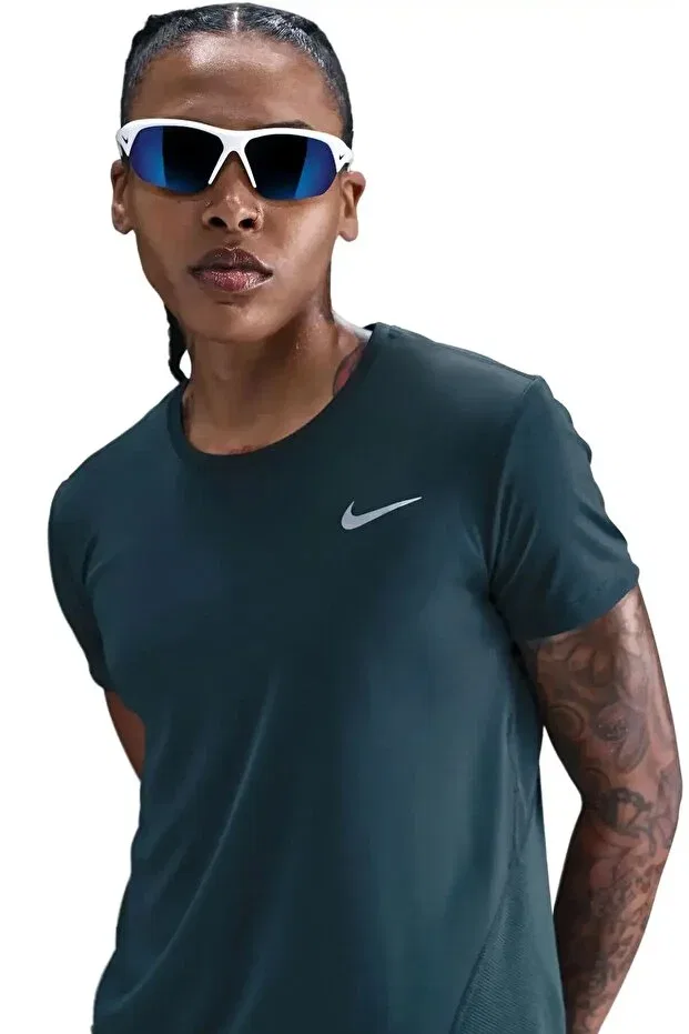 Женская футболка с принтом Dri-Fit Miller Nike, Petrol Blue — фото 2