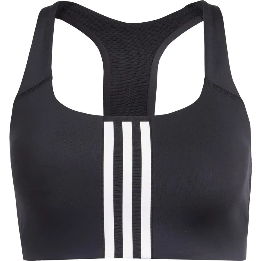 Спортивный топ с поддержкой Performance IQ3369 Training Medium Support 3 Stripes Bra, adidas, Черный