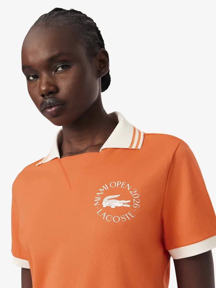 Футболка поло LACOSTE Miami Open, Orange — фото 2