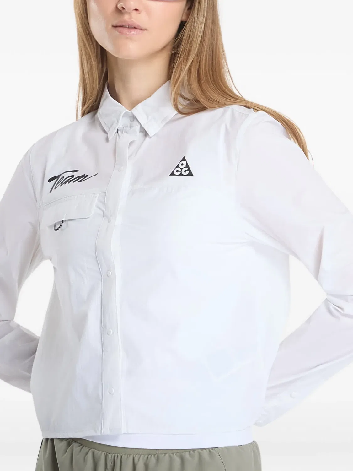 Рубашка ACG Aireez с графичным принтом Nike, белый — фото 2