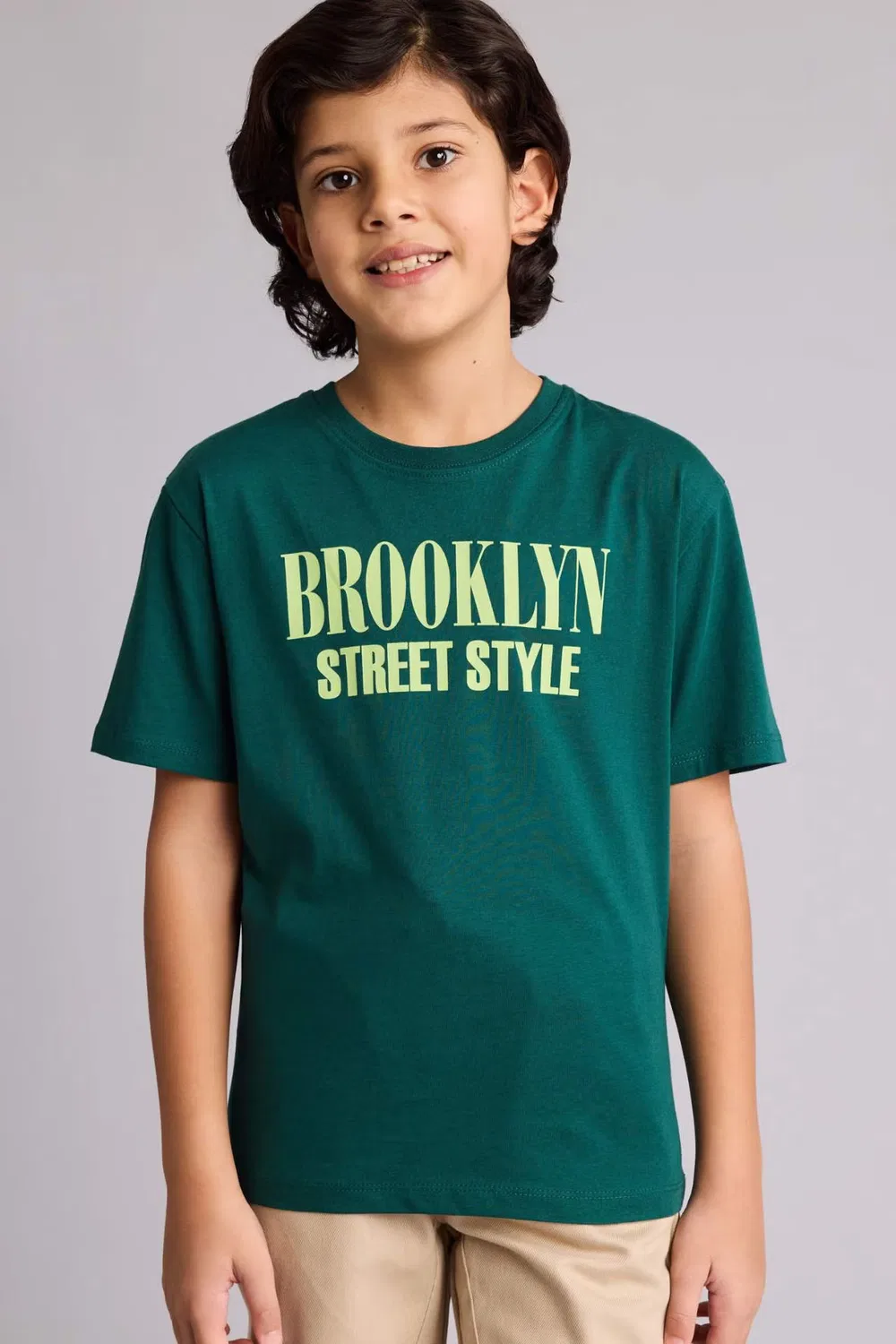 Футболка с принтом Brooklyn Defacto, зеленый