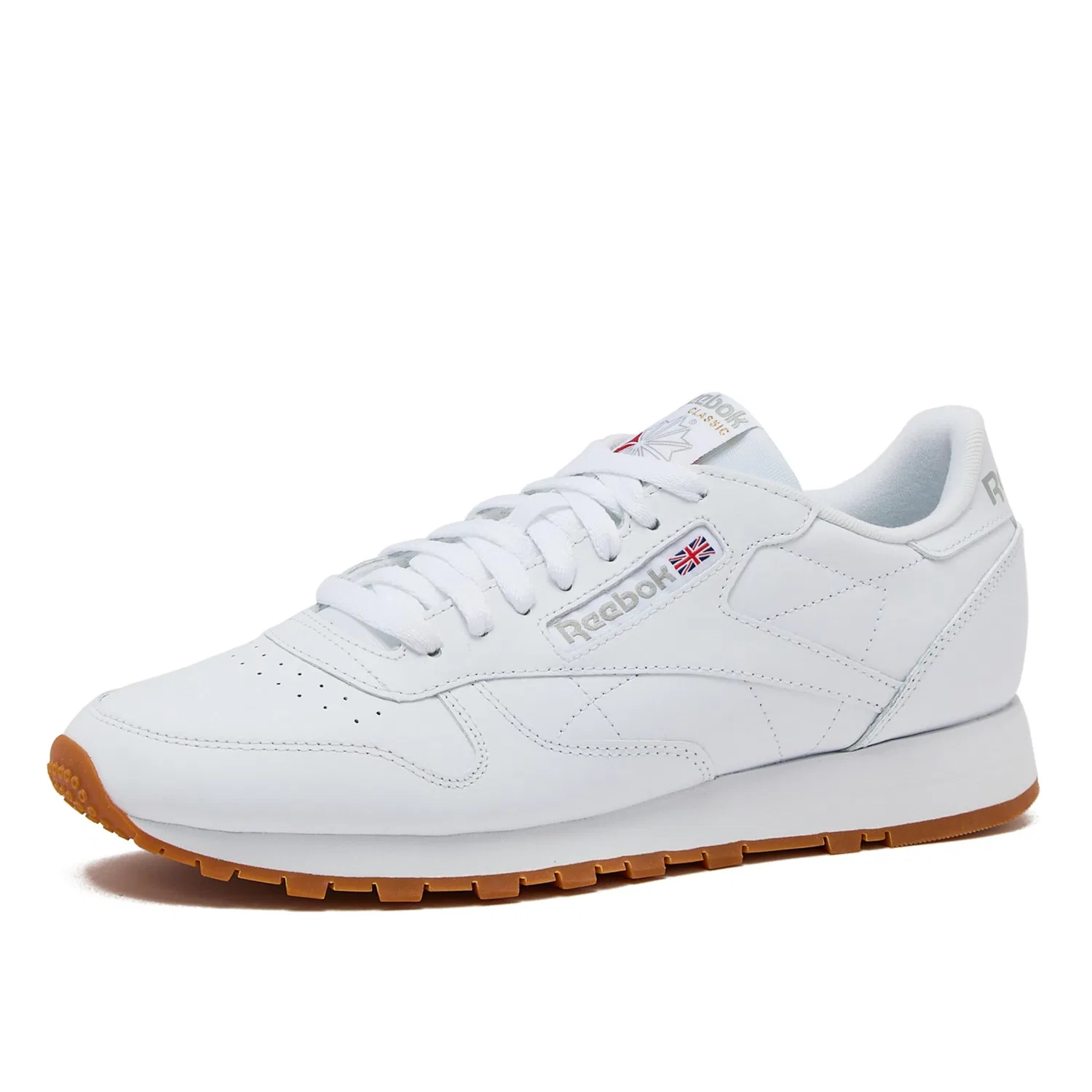 Детские кроссовки для мальчиков из кожи Classic Leather Reebok, White Grey