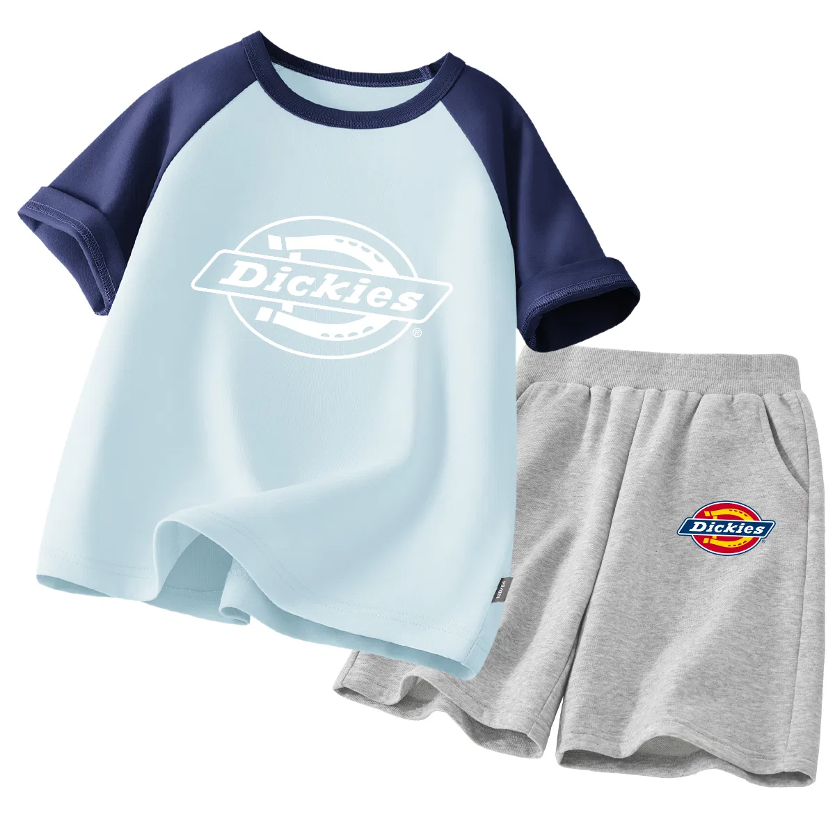 Детский спортивный комплект с круглым вырезом Dickies, S Official Brown Yellow+S Official K Black — фото 3