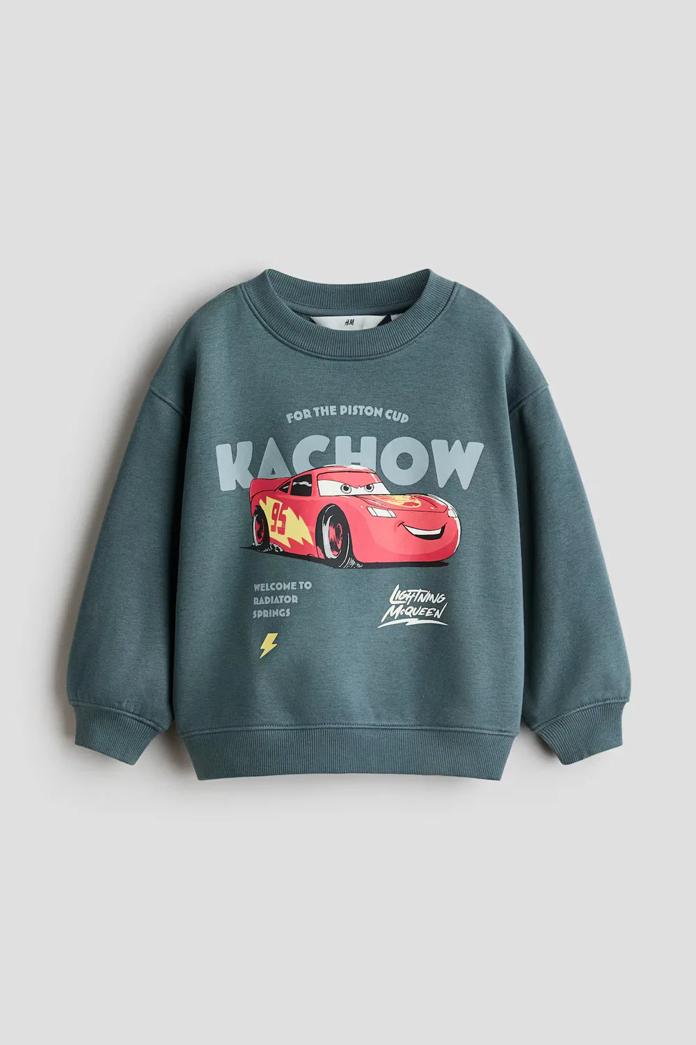 Толстовка с принтом и мягкой внутренней стороной H&M, Dunkeltürkis/Autos