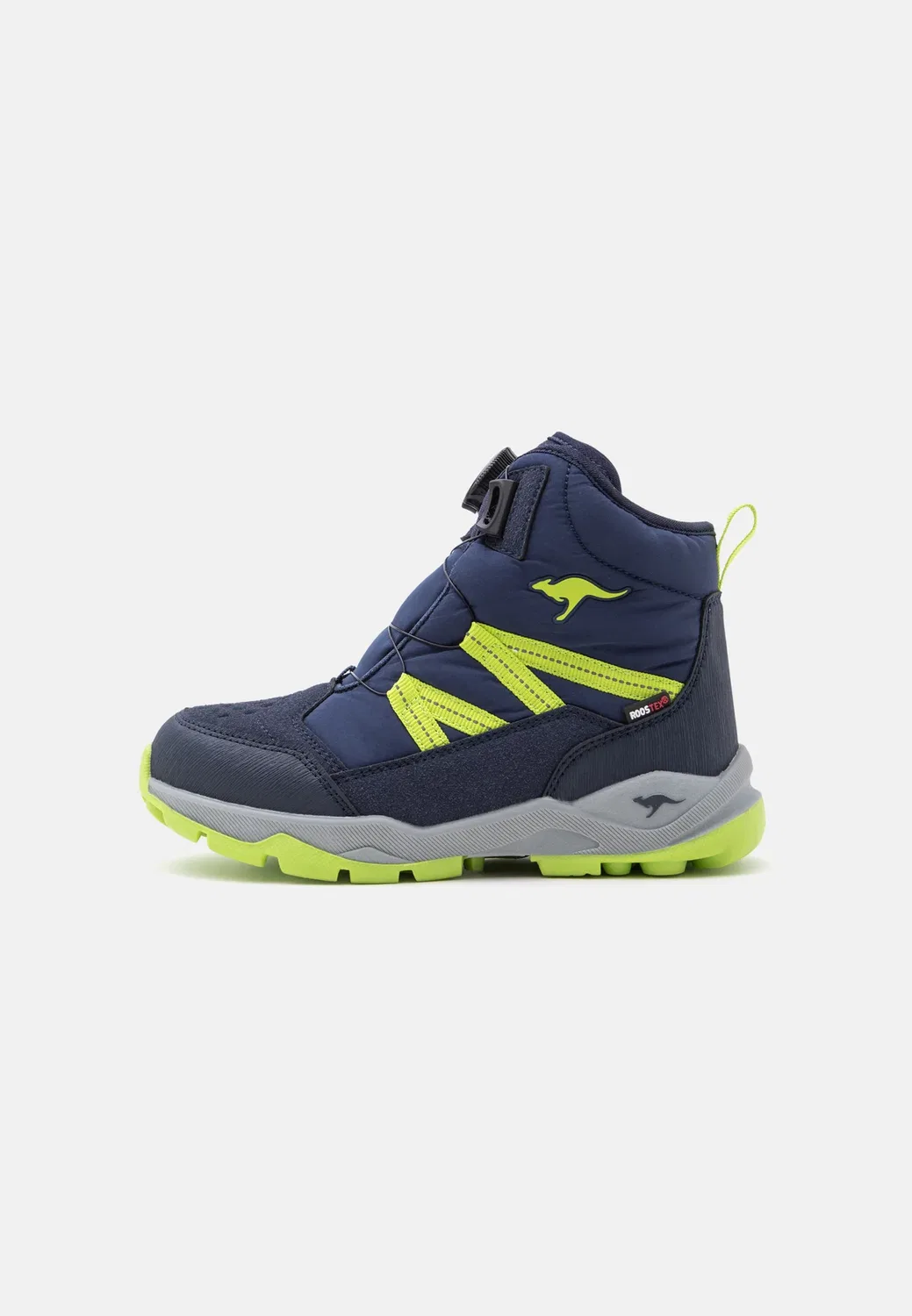 K fr riven mid - ботинки на шнуровке Kangaroos, Dark Navy/Lime