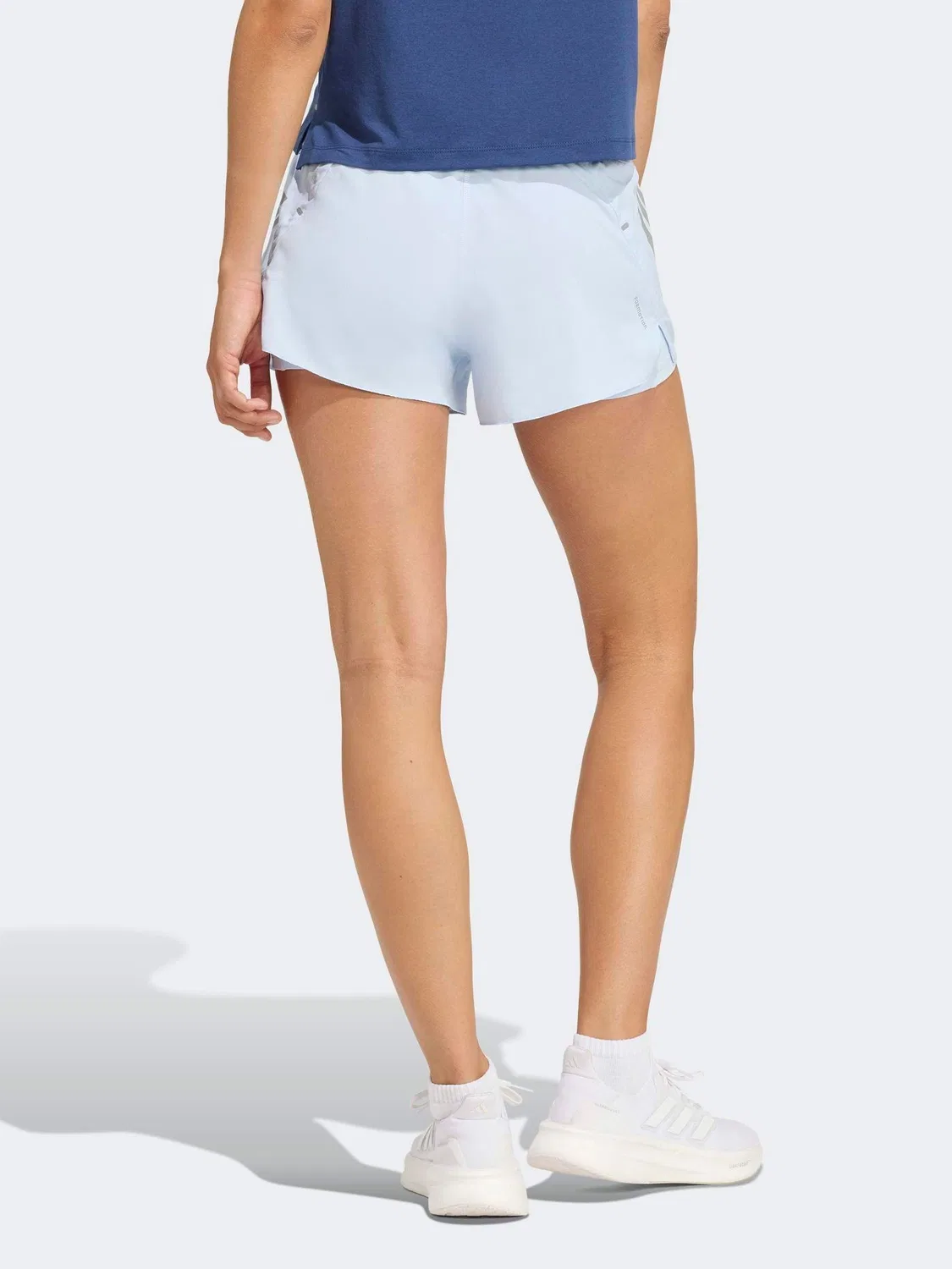 Шорты 2в1 Formotion Running Iconic adidas, синие — фото 2