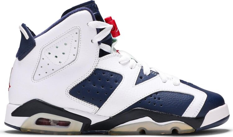 

Кроссовки Air Jordan 6 Retro GS Olympic 2012, белый