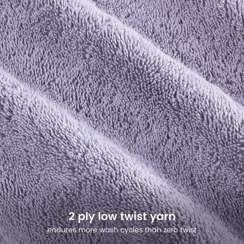 Набор мочалок для лица из органического хлопка, BIOWEAVES, 12 шт., 33x33 см, Lavender — фото 4