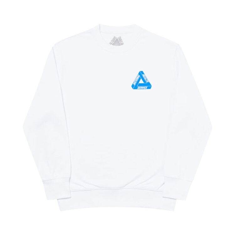 

Толстовка Palace Tri-Donator Crew 'White', белый