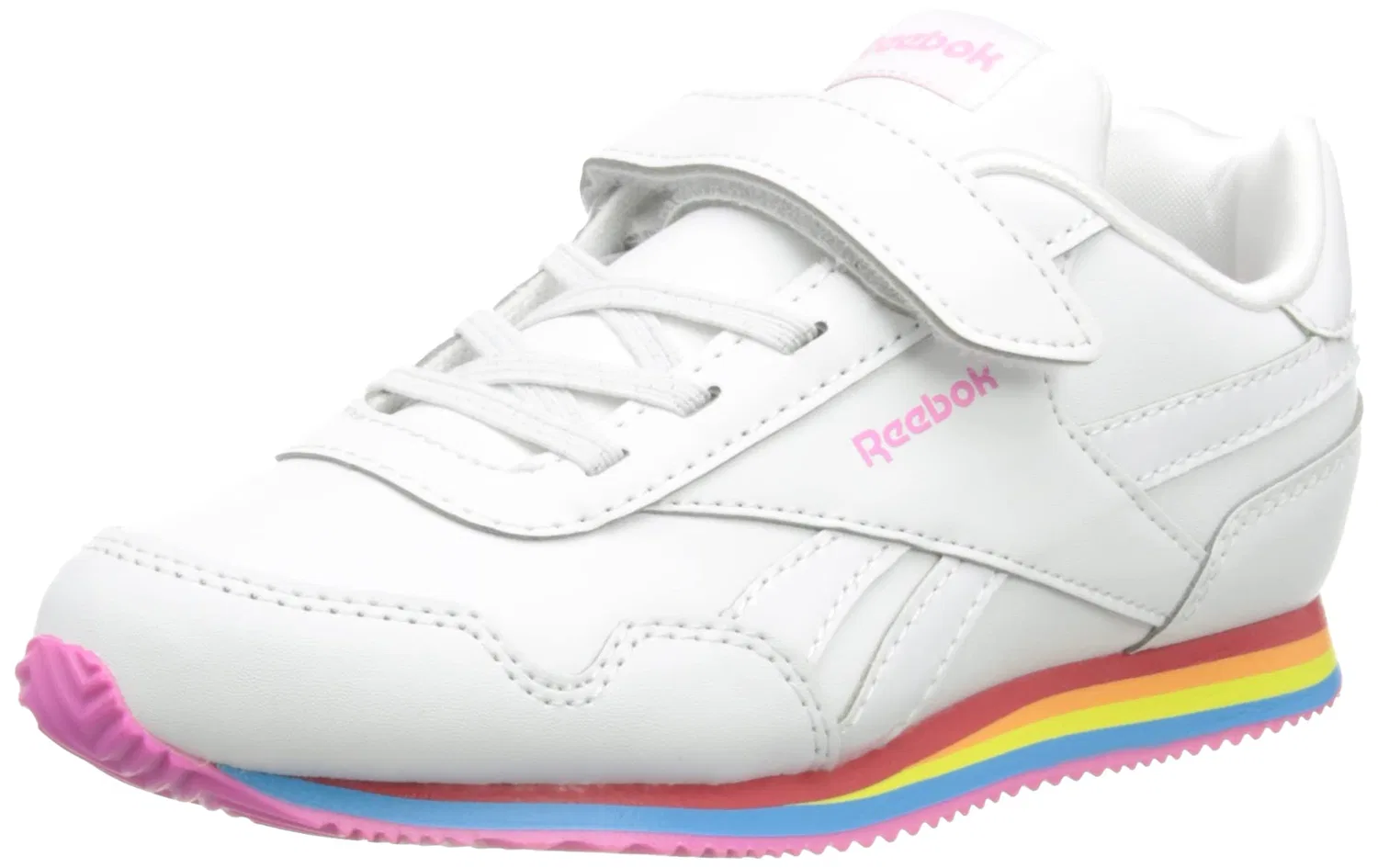 Детские кроссовки для девочек с принтом Reebok Royal Cl Jog 3.0 1v, Ftwr White Ftwr White True Pink