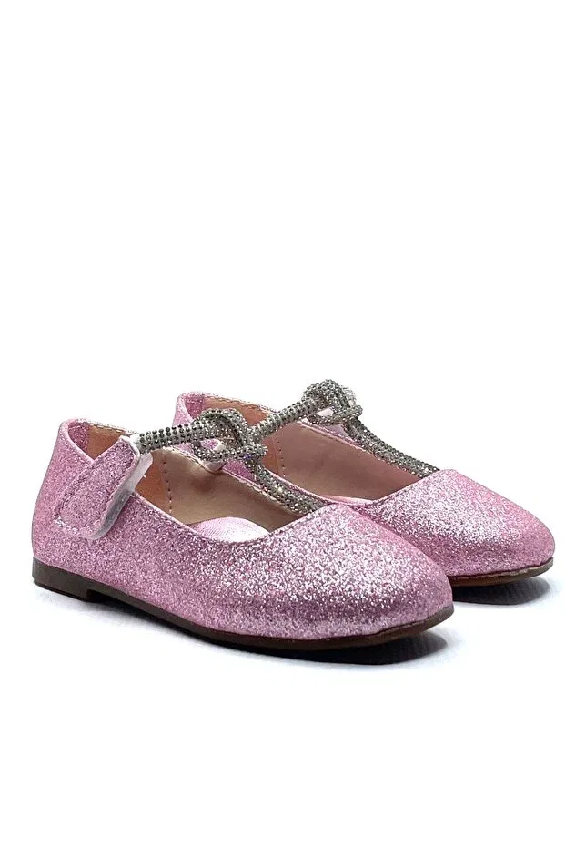Детские балетки для девочек с блестками Harli, Pink