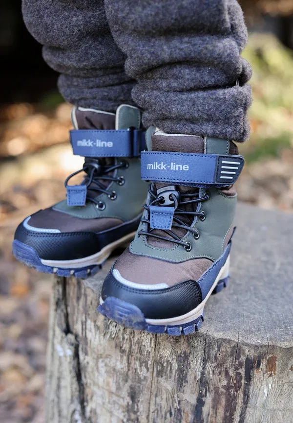 Сапоги зимние с защитой от холода Winter boot tex velcro unisex Mikk-line, Chocolate Chip, шоколадный