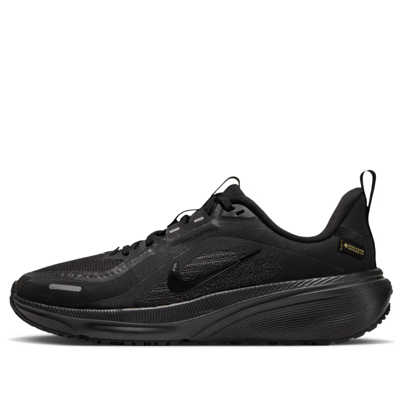 Детские кроссовки с сетчатым верхом Pegasus 42 Gore-Tex 'Black Dark Grey' Nike, Black/Black/Grey Black/Dark Grey