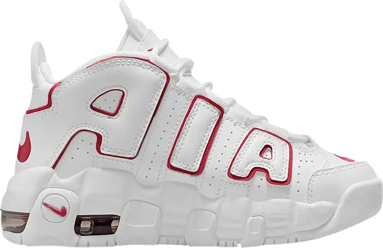 

Кроссовки Nike Air More Uptempo PS 'White Varsity Red' 2021, белый