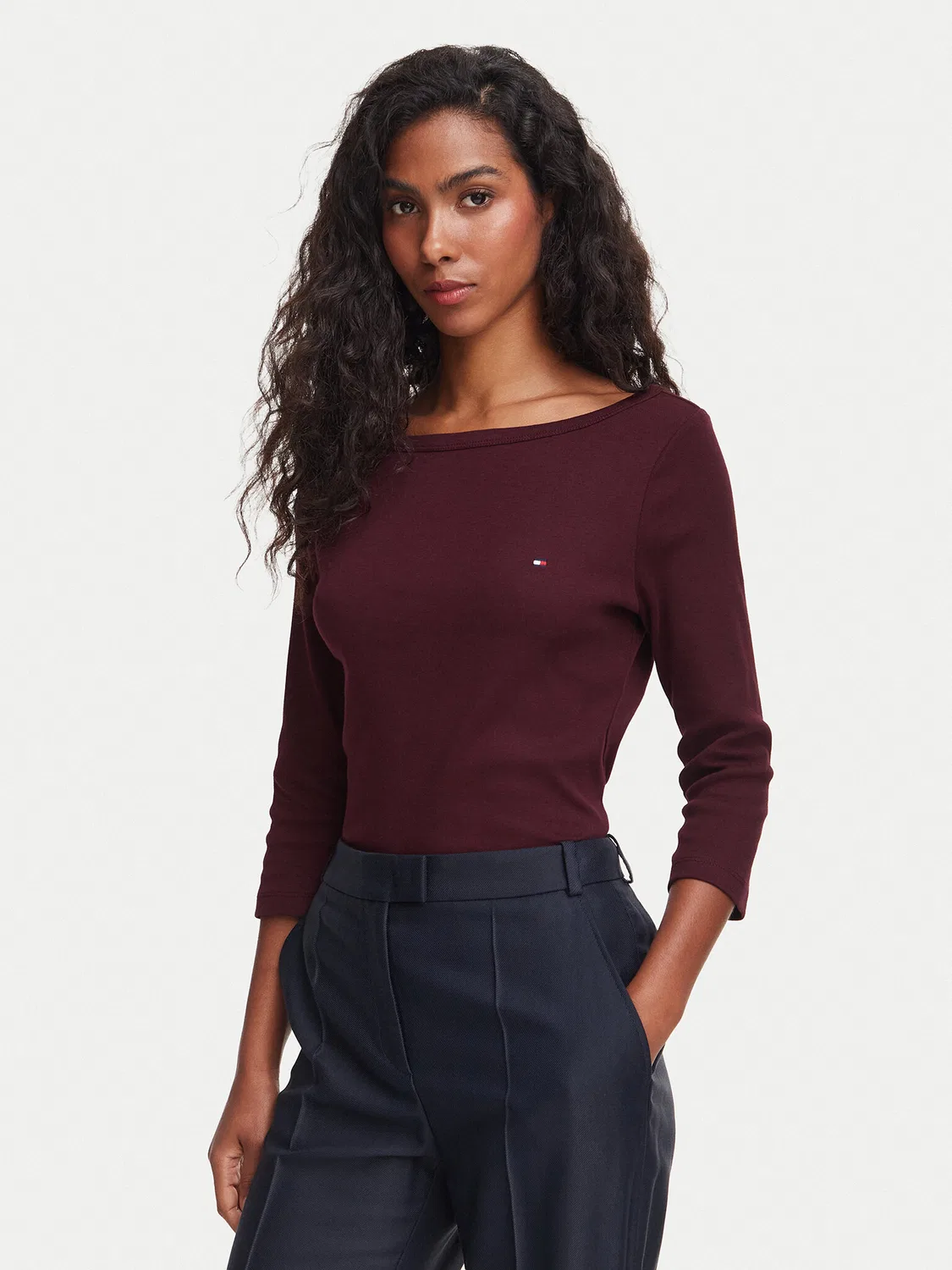Женская блузка стандартного кроя Cody Tommy Hilfiger, темно-красный