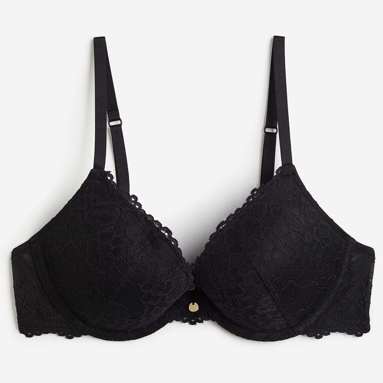 

Бюстгальтер H&M Lace Push-up, черный