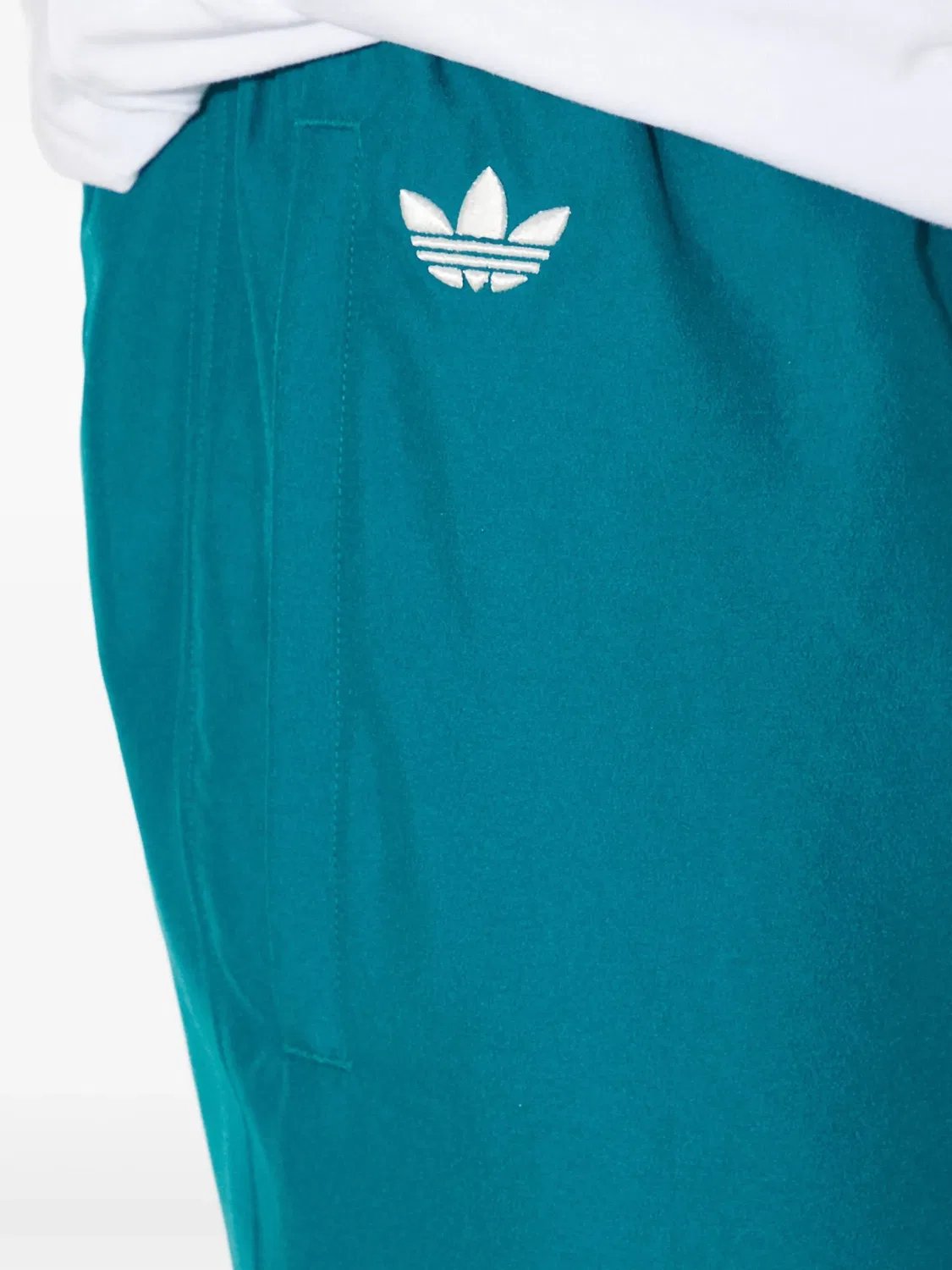 Трехполосные спортивные брюки Adidas, бирюзовый — фото 2