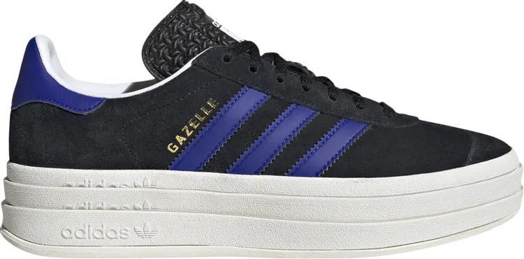 Кроссовки Adidas Wmns Gazelle Bold 'Black Lucid Blue', черный