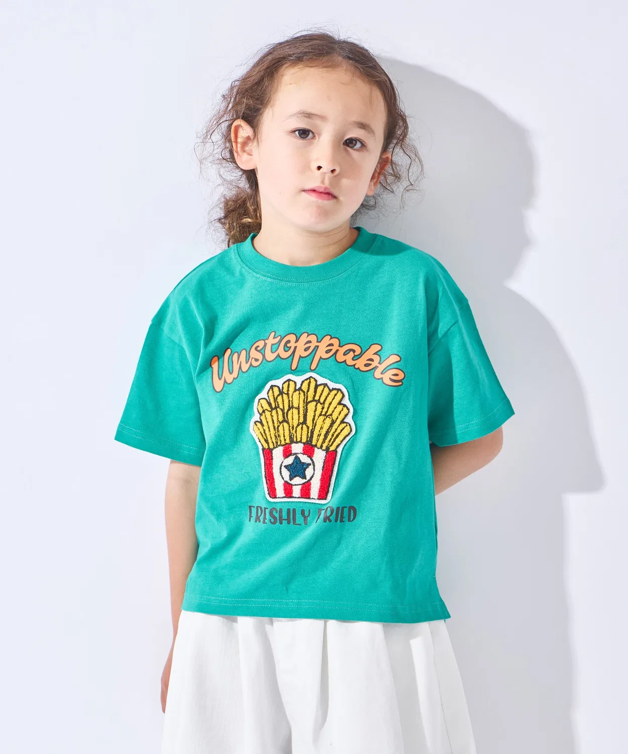 Детская футболка с аппликацией с коротким рукавом ever closet, Green — фото 2