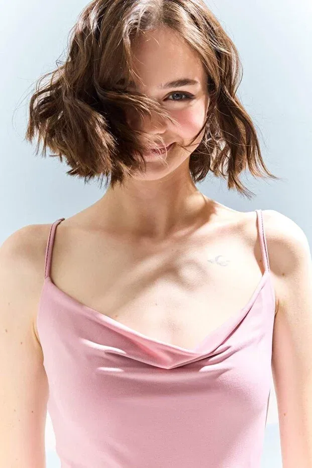 Детское платье для девочек с принтом Degaje collar strap mini dress Defacto, Pink — фото 3