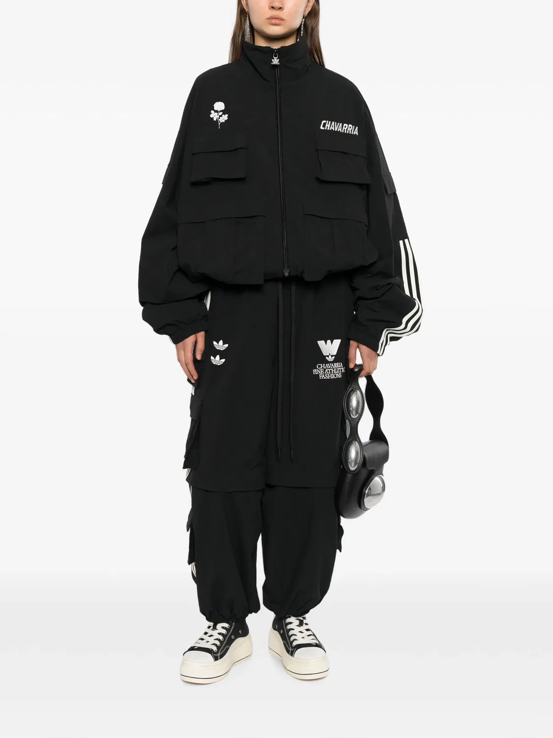 Куртка на молнии Adidas, черный — фото 2