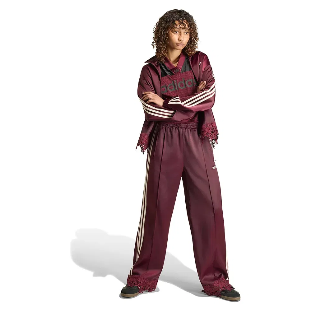 Женские спортивные брюки свободного кроя с кружевом Firebird Adidas Originals, Red — фото 4