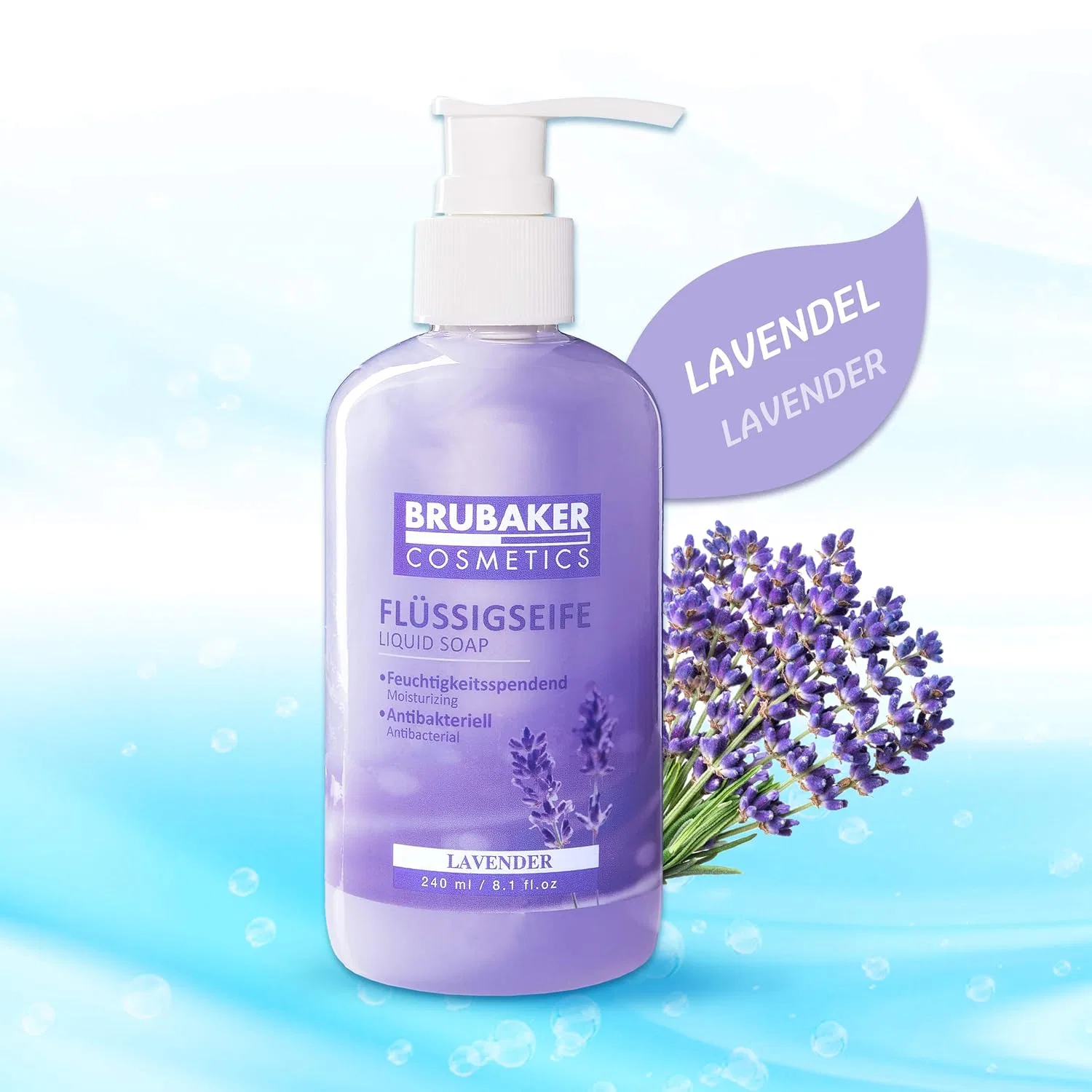 Жидкое мыло для рук Lavender, BRUBAKER, 50 x 240 мл — фото 3