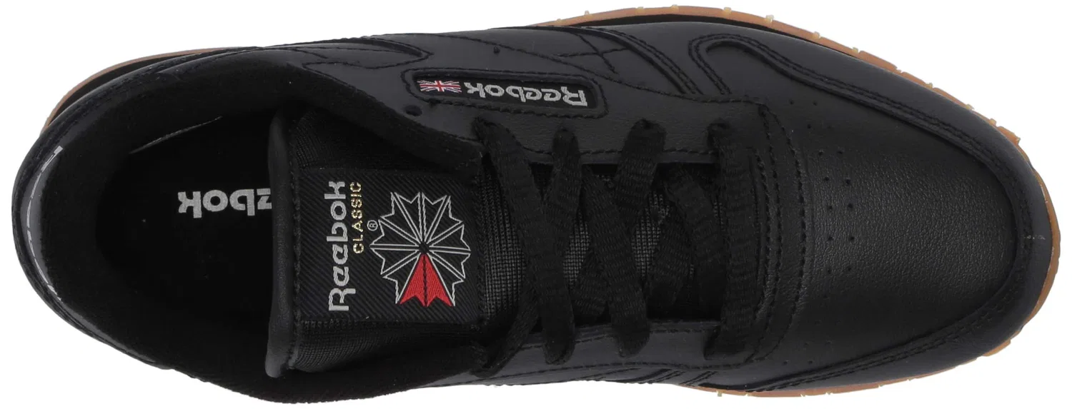 Детские кроссовки для мальчиков Classic Leather Reebok, Black Rubber Int — фото 4