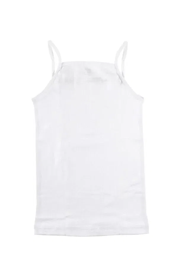 Детский комплект маек для девочек с бретельками Namaldı, White