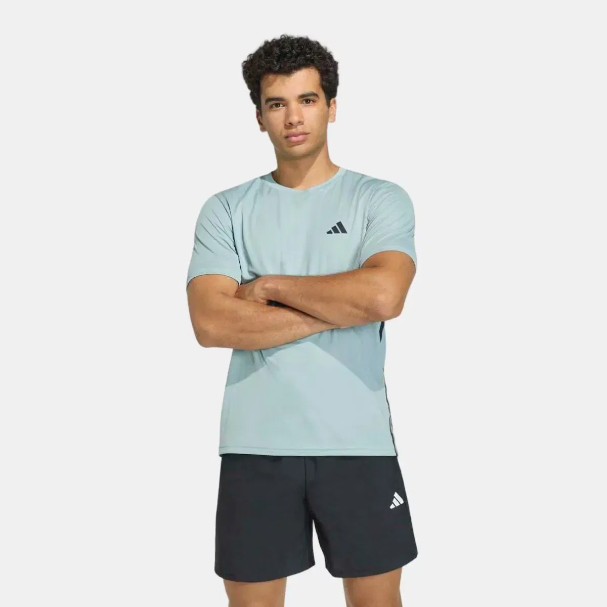 Мужская футболка с длинным рукавом Essentials Base adidas, Verde