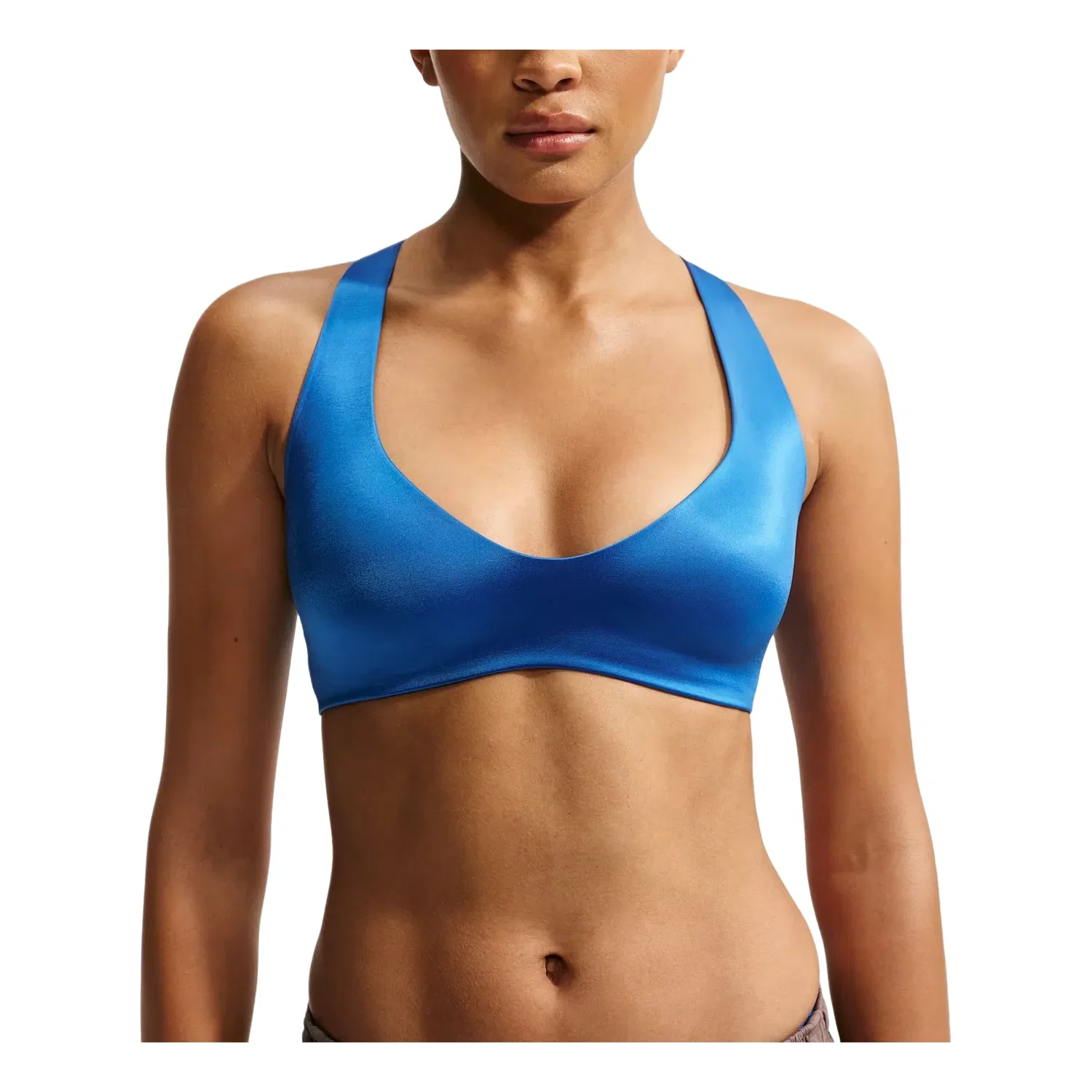 Бюстгальтер SKIMS Stretch Knit Plunge Bra 'Cobalt' Nike, Cobalt