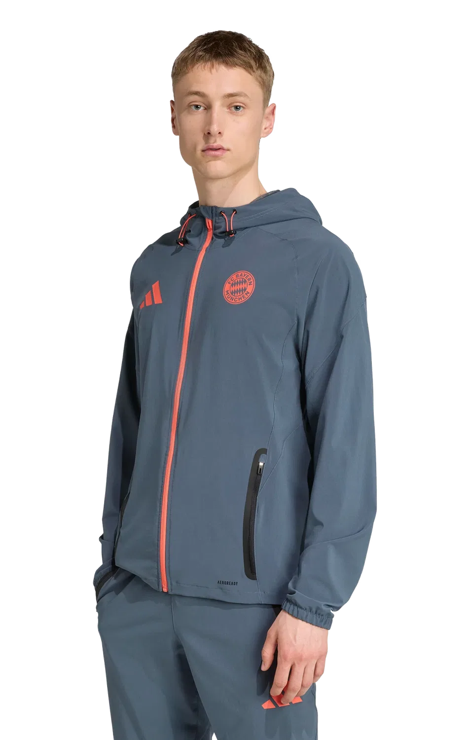 Мужская переходная куртка Tiro 25 Competition Vis Tech Travel Adidas, серый — фото 2
