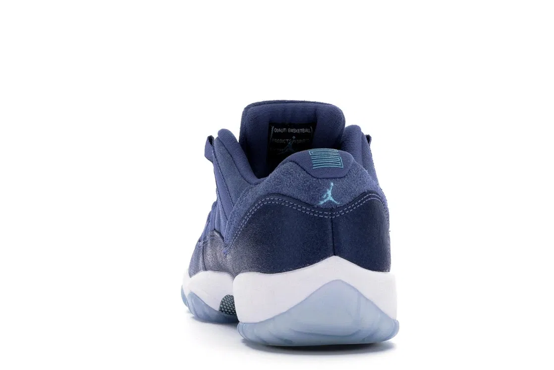 Детские кроссовки Lifestyle с замшей Jordan 11 Retro Low Jordan, Blue Moon/Polarized Blue-Binary Blue — фото 4