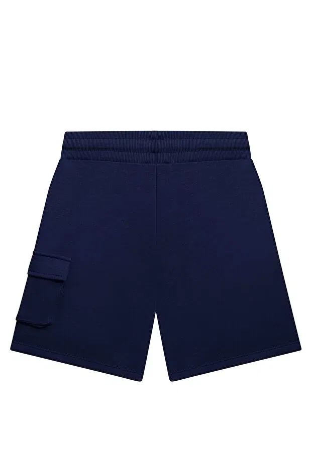 Детские шорты для мальчиков с принтом Benetton, Navy Blue — фото 2