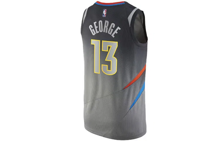 Джерси баскетбольное с номером 13 Paul George City Edition Nike, серый