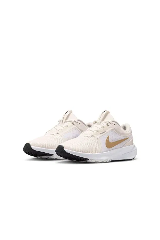 Детские кроссовки для девочек с принтом Star Runner 5 GS Nike, Platinum Tint/Mtlc Gold-Black — фото 3