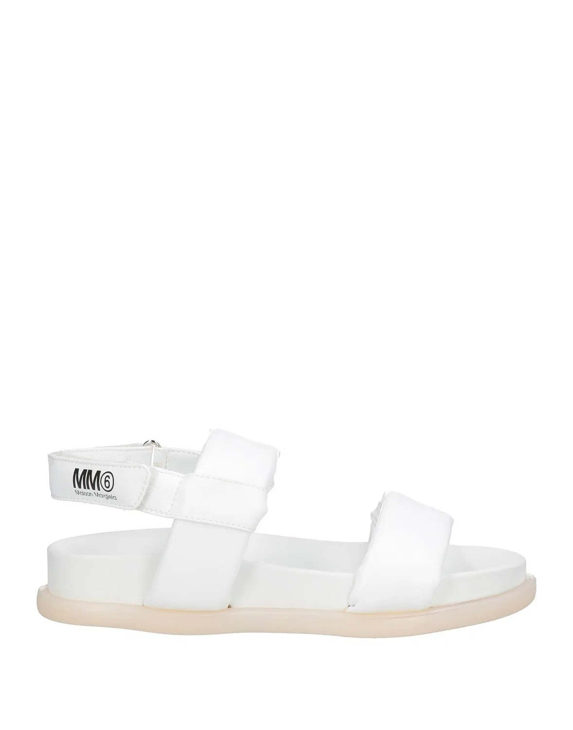 Мужские сандалии-слингбэк с брендированием MM6 Maison Margiela, белый