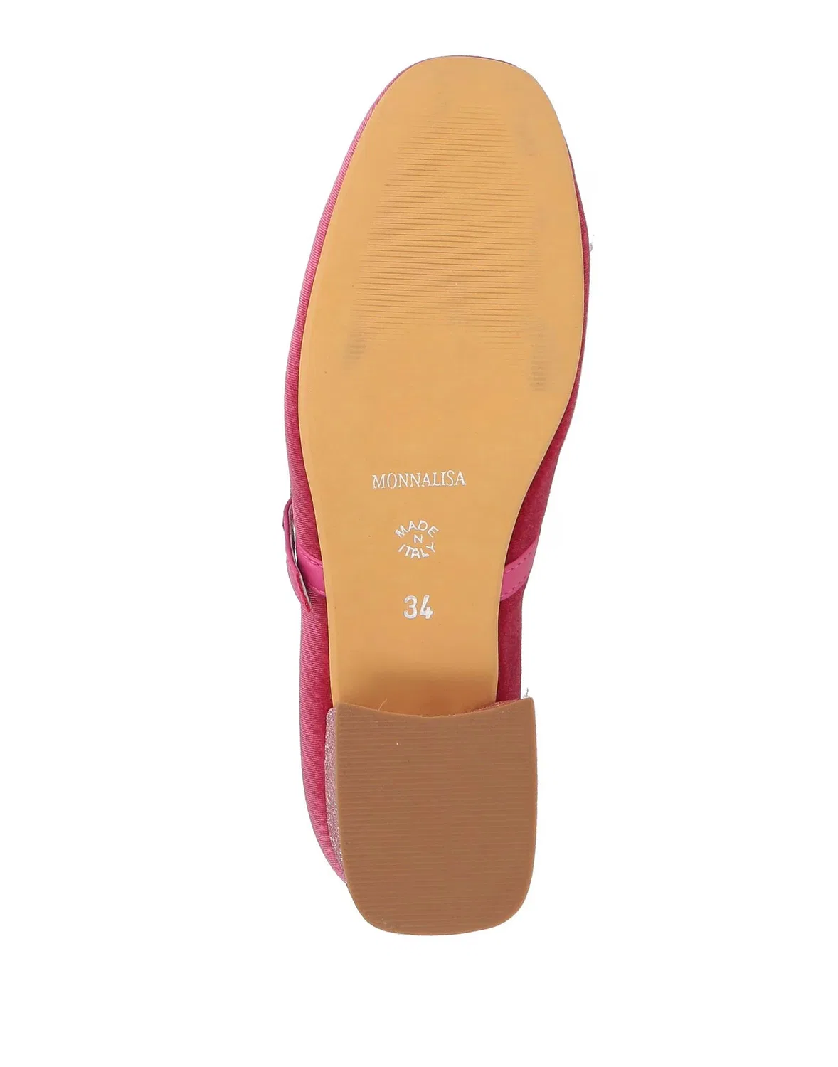 Детские балетки для девочек Mary Jane Flats Monnalisa, светло-розовый — фото 4