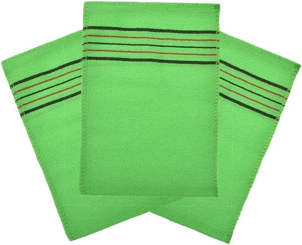 Набор мочалок для эксфолиации, 3 шт, Plant Fiber, 14x15 см, QuivyLivy