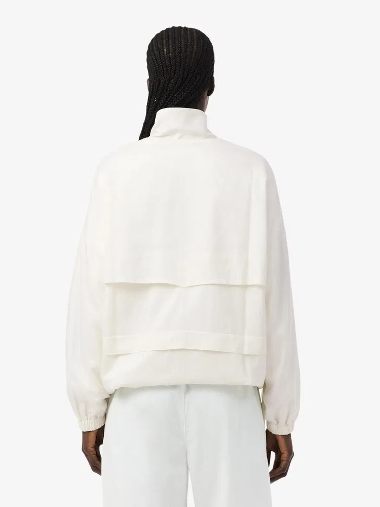 Куртка LACOSTE из смесового льна, White — фото 3